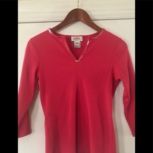 Talbots Dark Coral Shirt